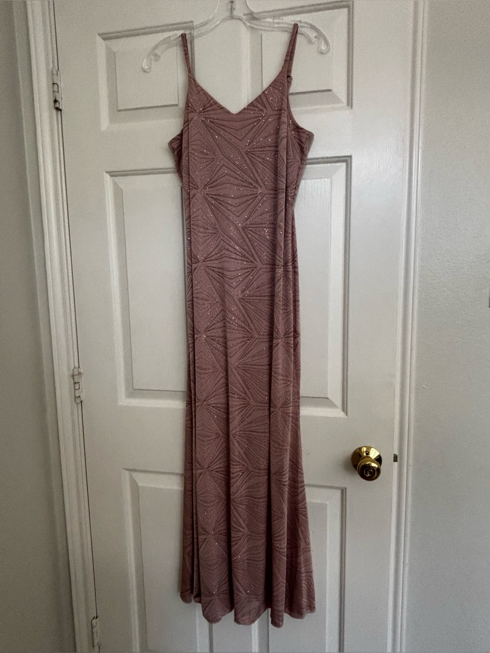 Alexa B Formal Dress with Geometric Beading, fitted